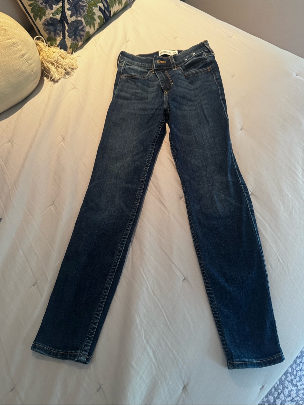 Girls Abercrombie kids Dark Blue Skinny Jeans